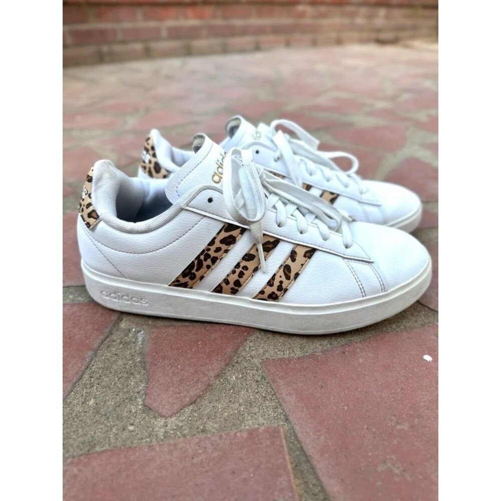 Adidas Grand Court 2.0 Cheetah/Leopard Print Sneakers - Women's Size 9